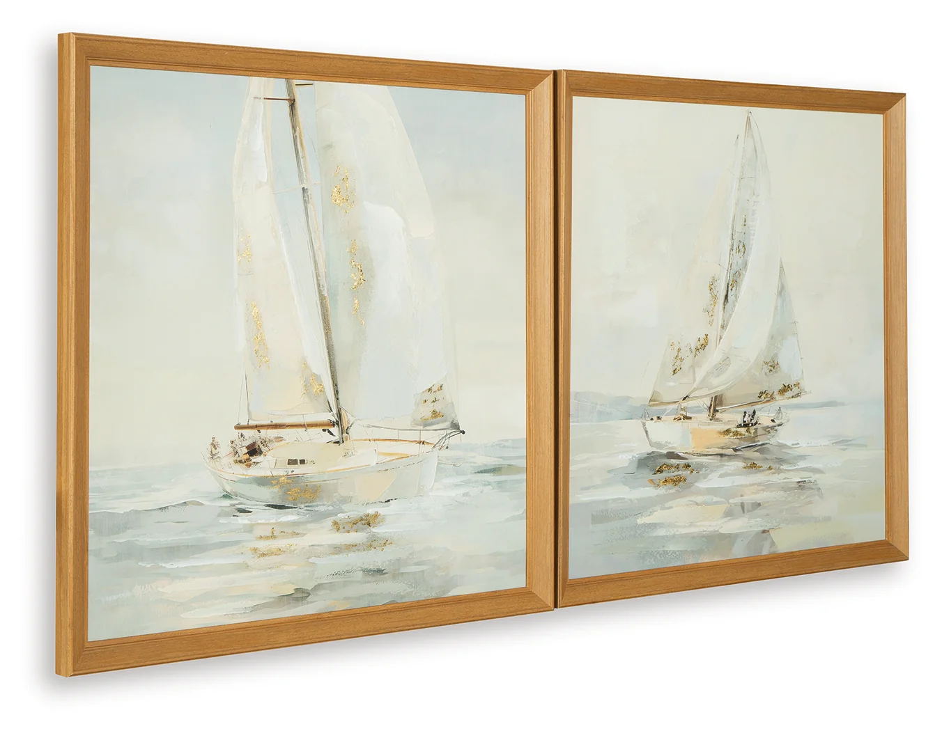Winbrook Gray/Tan/Gold Finish Wall Art Set (Set of 2) - Image 3