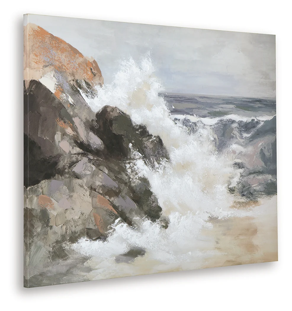 Worthner Tan/Gray/White Wall Art - Image 3