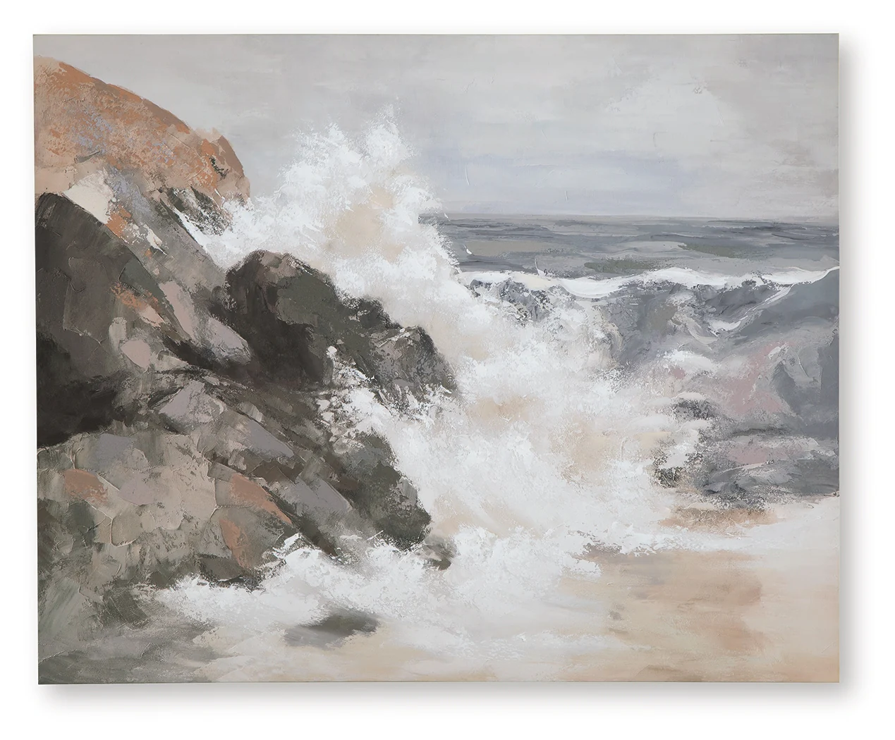 Worthner Tan/Gray/White Wall Art - Image 2