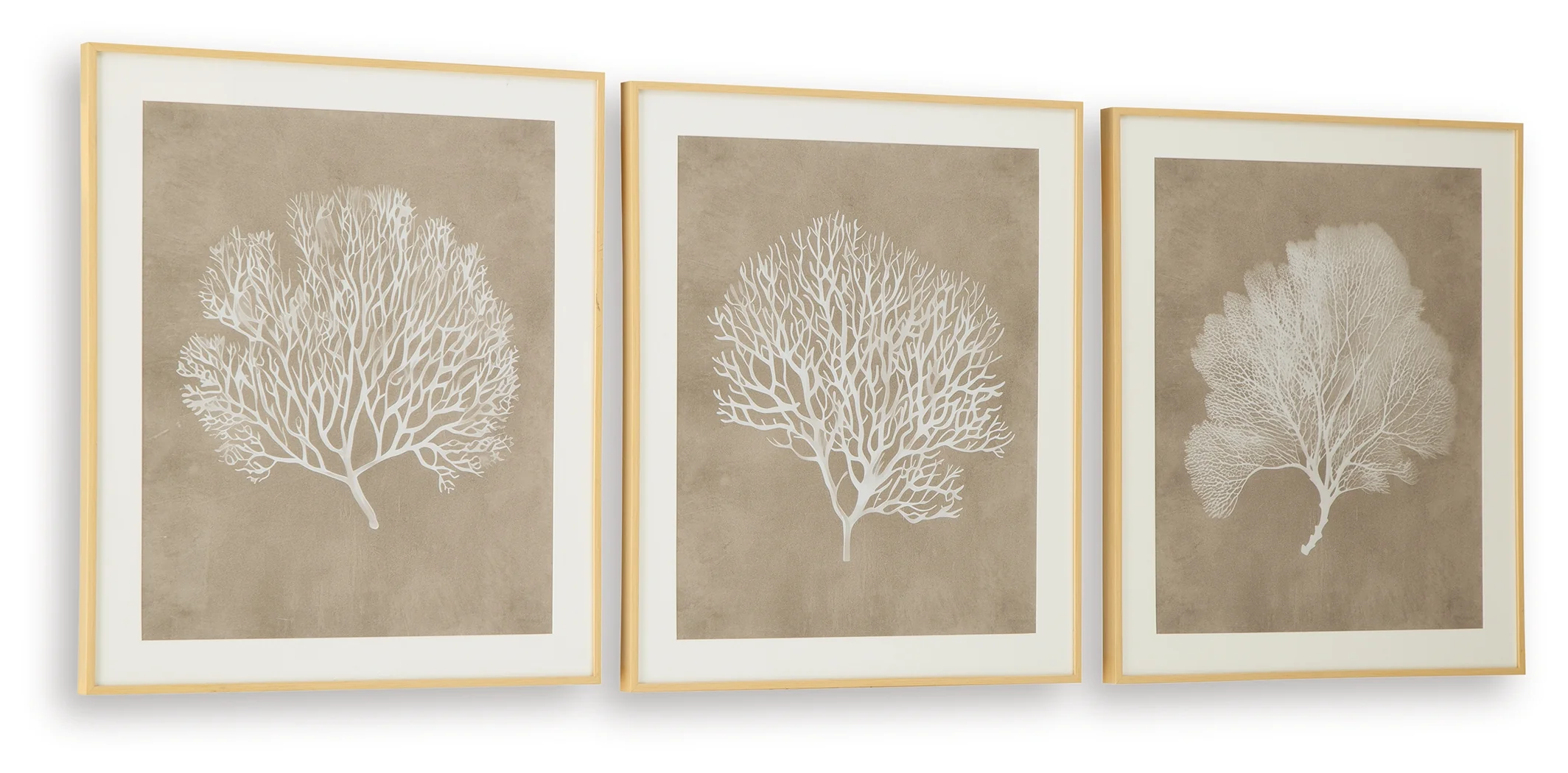 Hendridge Taupe/White Wall Art (Set of 3) - Image 3