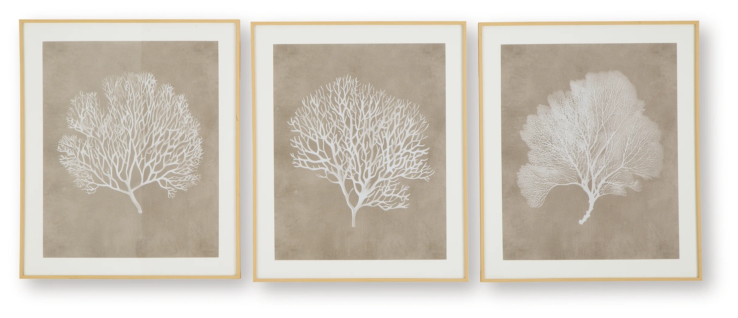 Hendridge Taupe/White Wall Art (Set of 3) - Image 2