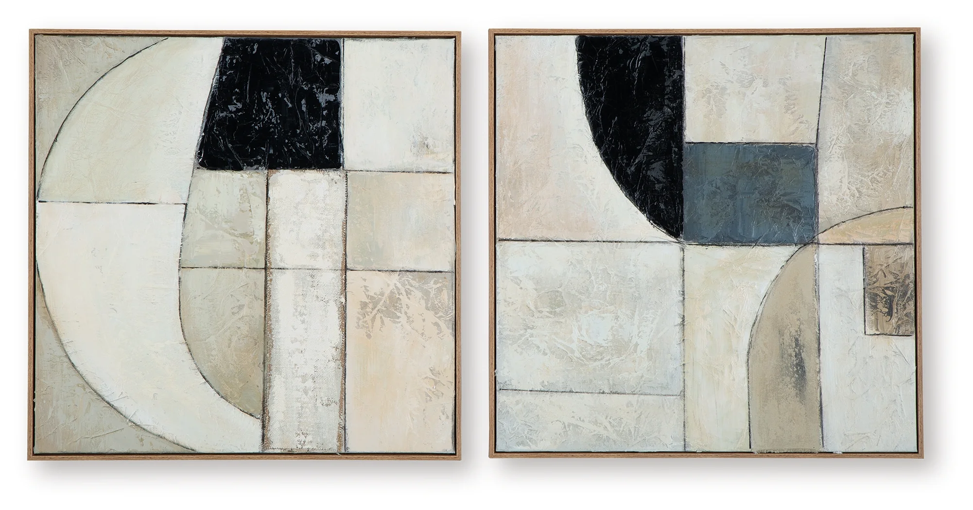 Bexlen Tan/Taupe/Black Wall Art (Set of 2) - Image 2