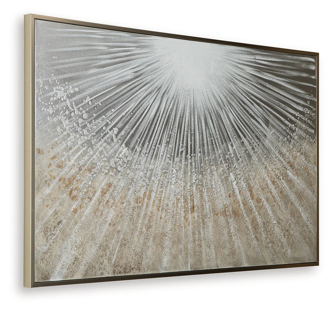 Waldard Gray/Taupe/White Wall Art - Image 3