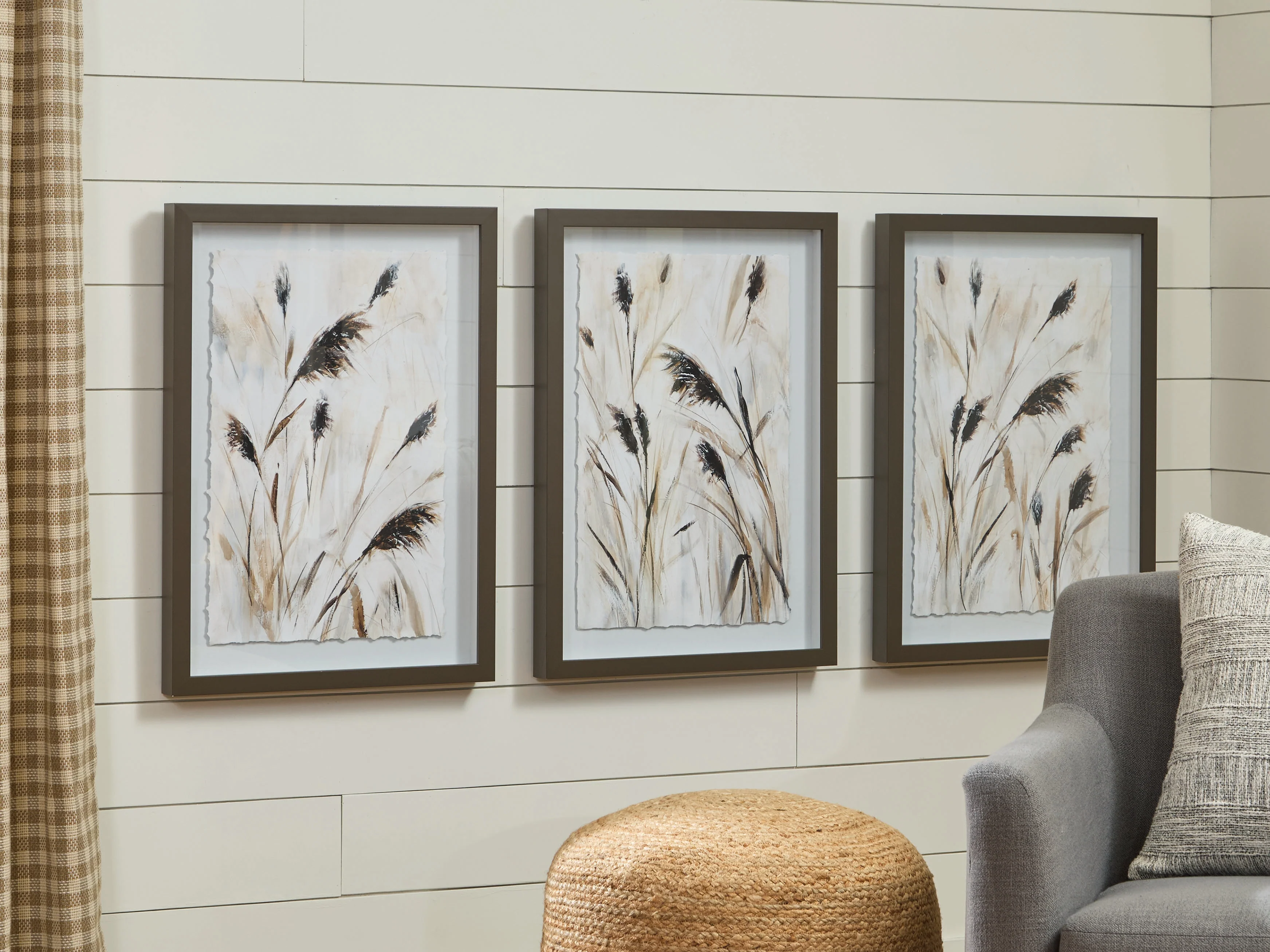 Honslow Brown/Black/White Wall Art (Set of 3) - Image 3