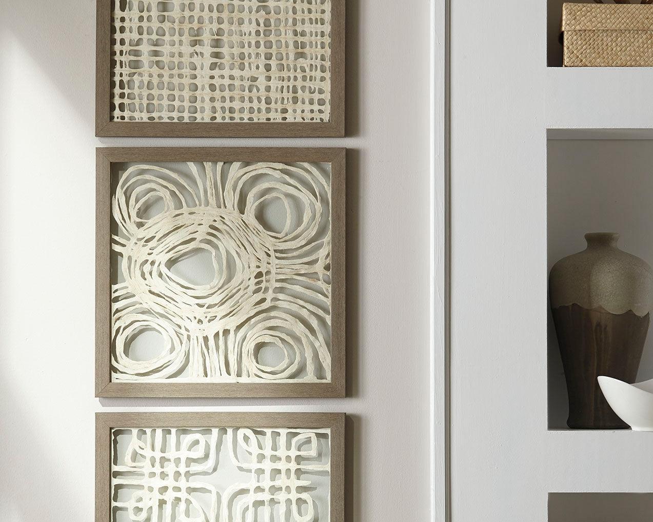 Odella Cream Taupe Wall Decor (Set of 3)