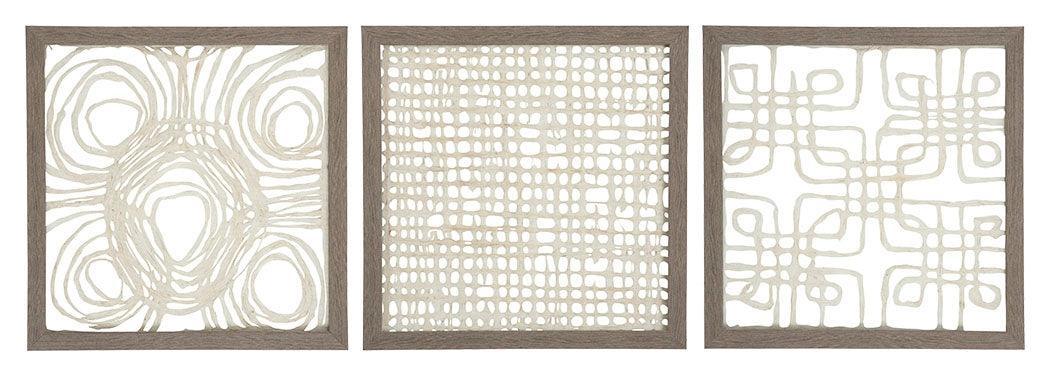 Odella Cream Taupe Wall Decor (Set of 3) - Image 2
