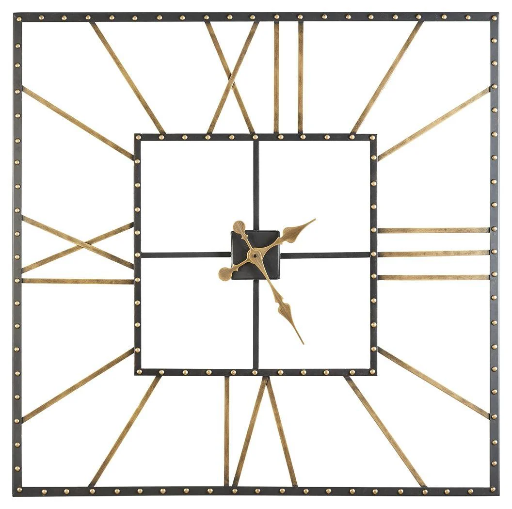 Thames Black Gold Finish Wall Clock - Image 2