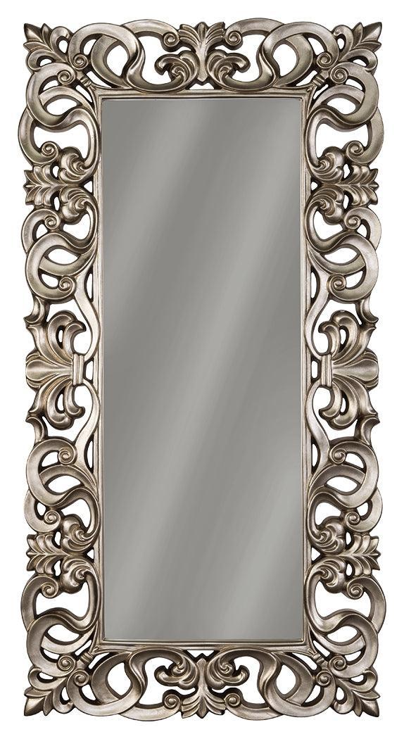 Lucia Antique Silver Finish Floor Mirror - Image 2