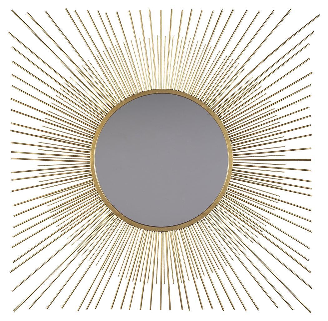 Elspeth Gold Finish Accent Mirror - Image 2