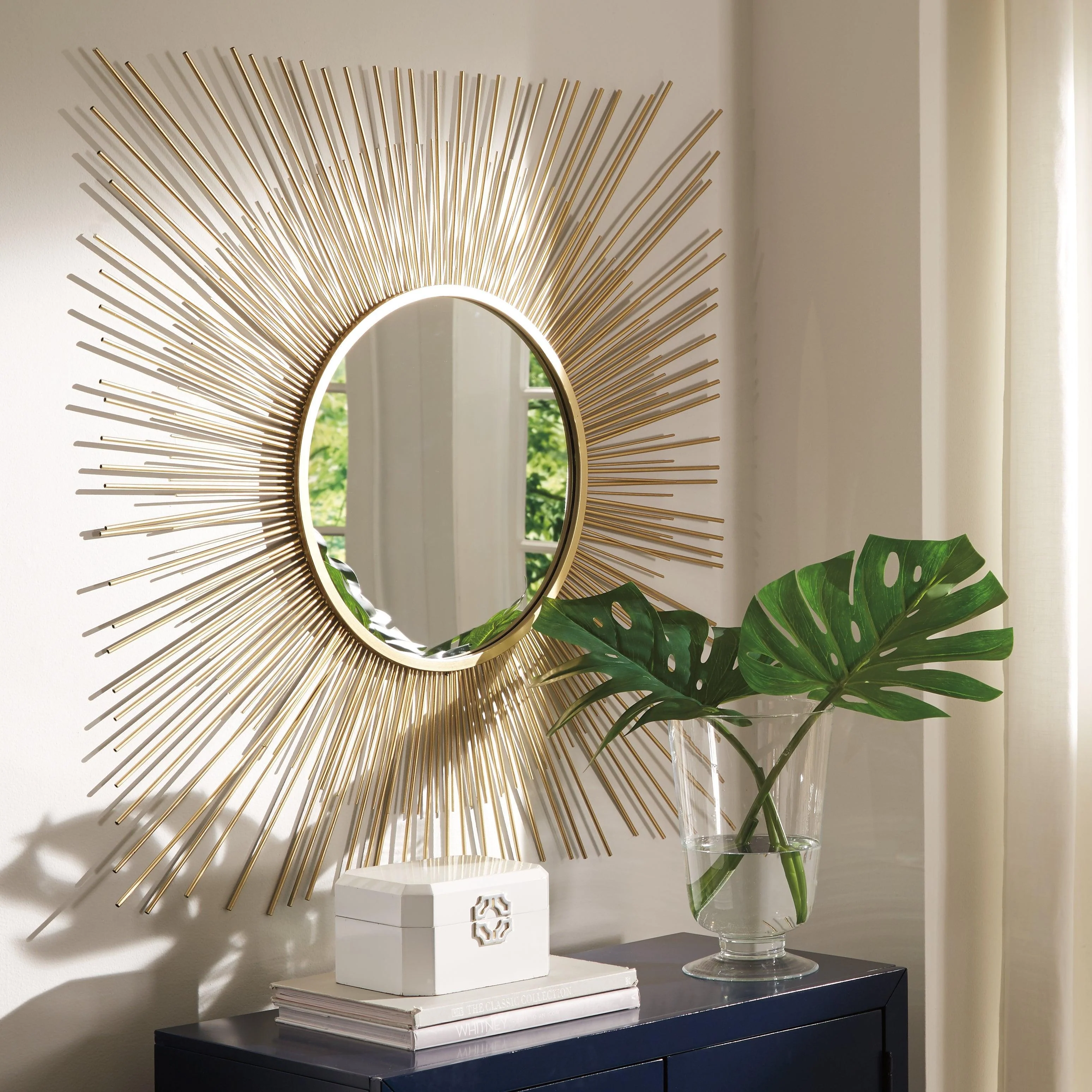 Elspeth Gold Finish Accent Mirror - Image 3