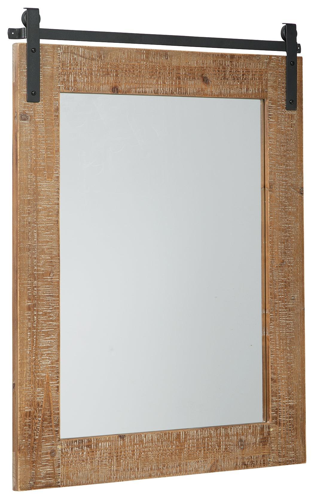 Lanie Antique Brown Accent Mirror - Image 2