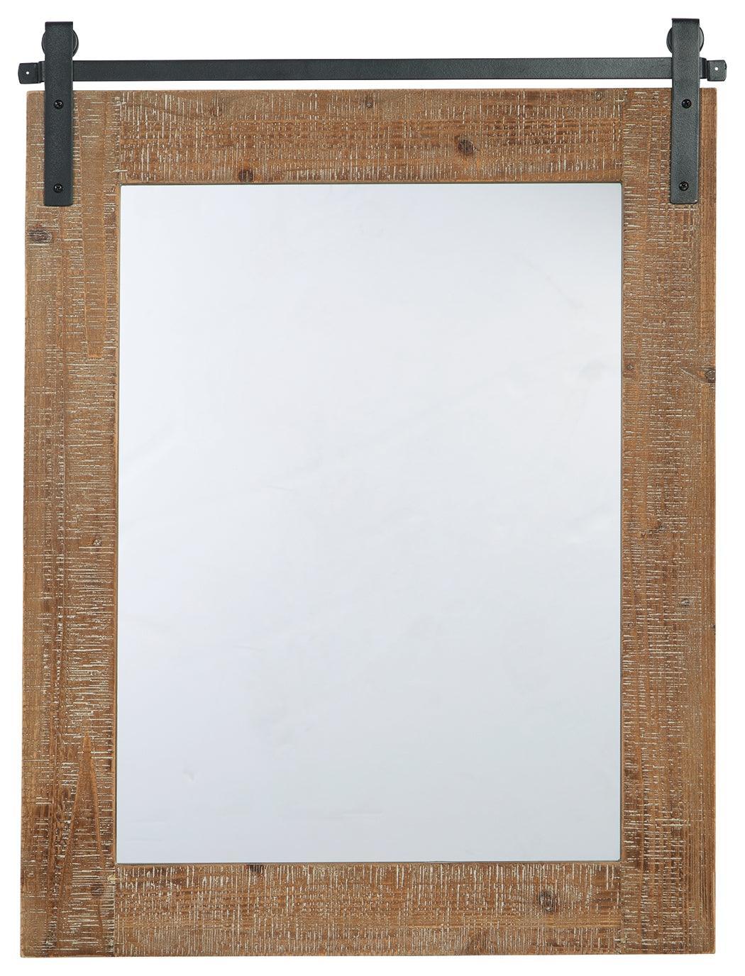 Lanie Antique Brown Accent Mirror - Image 3