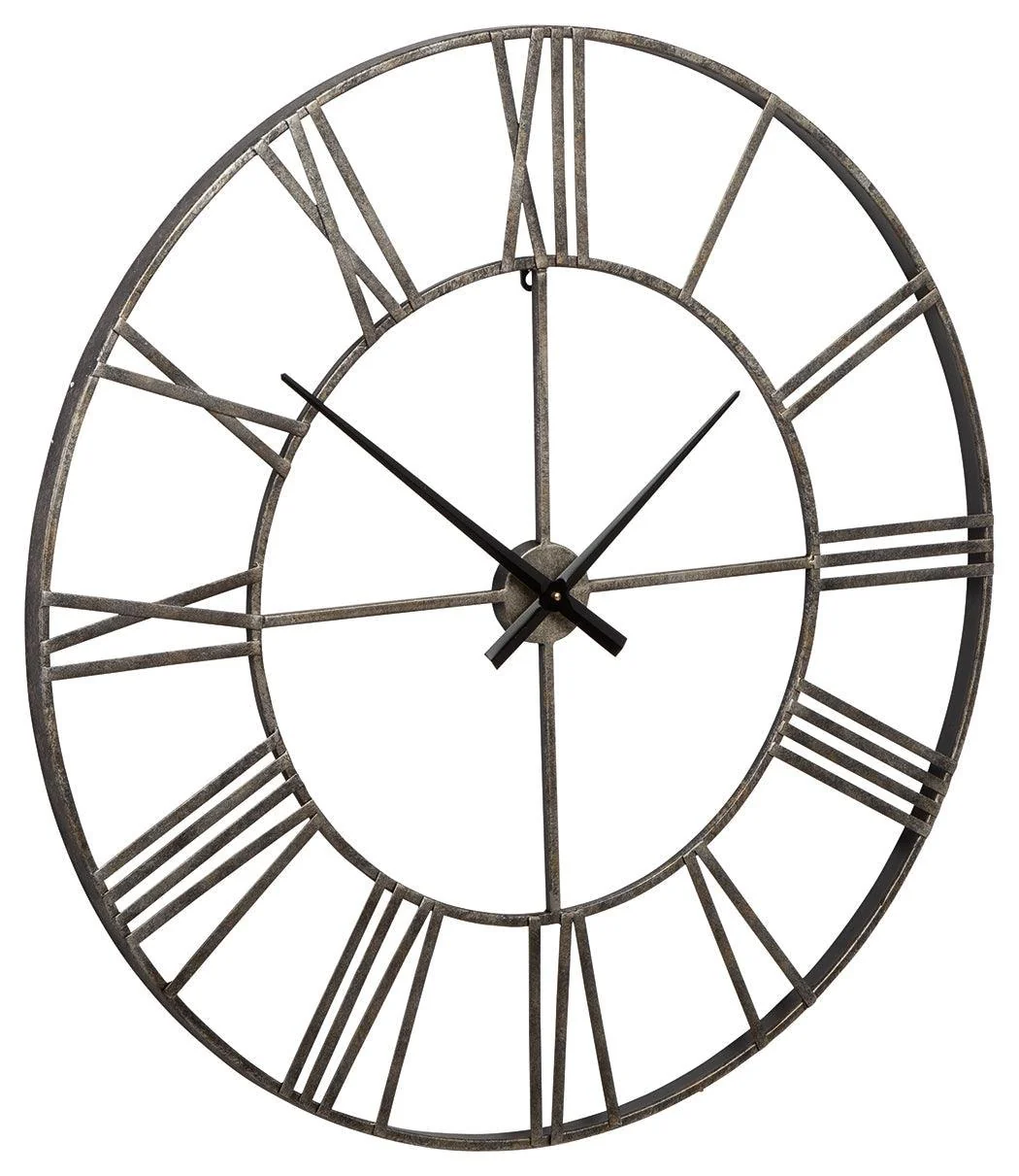 Paquita Antique Silver Wall Clock - Image 2