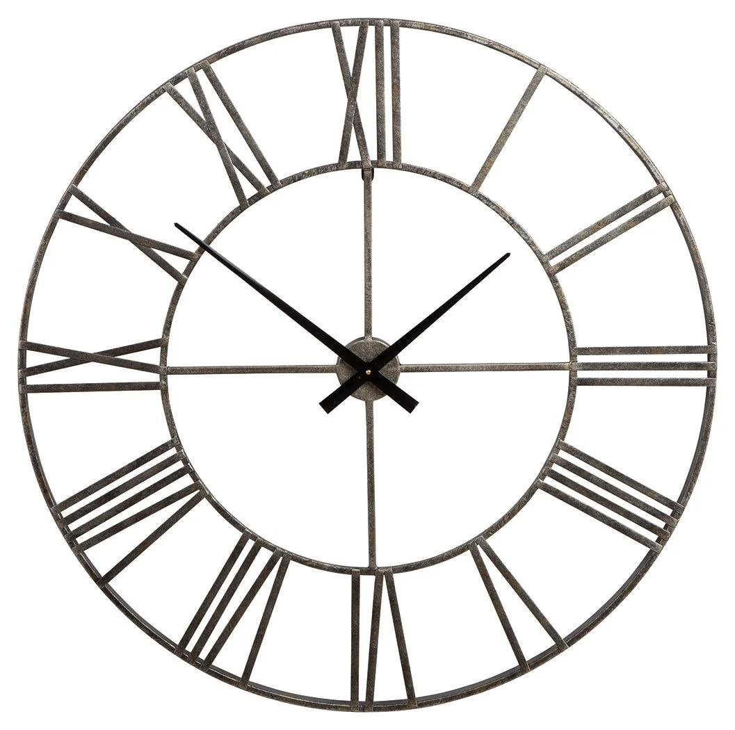 Paquita Antique Silver Wall Clock - Image 3