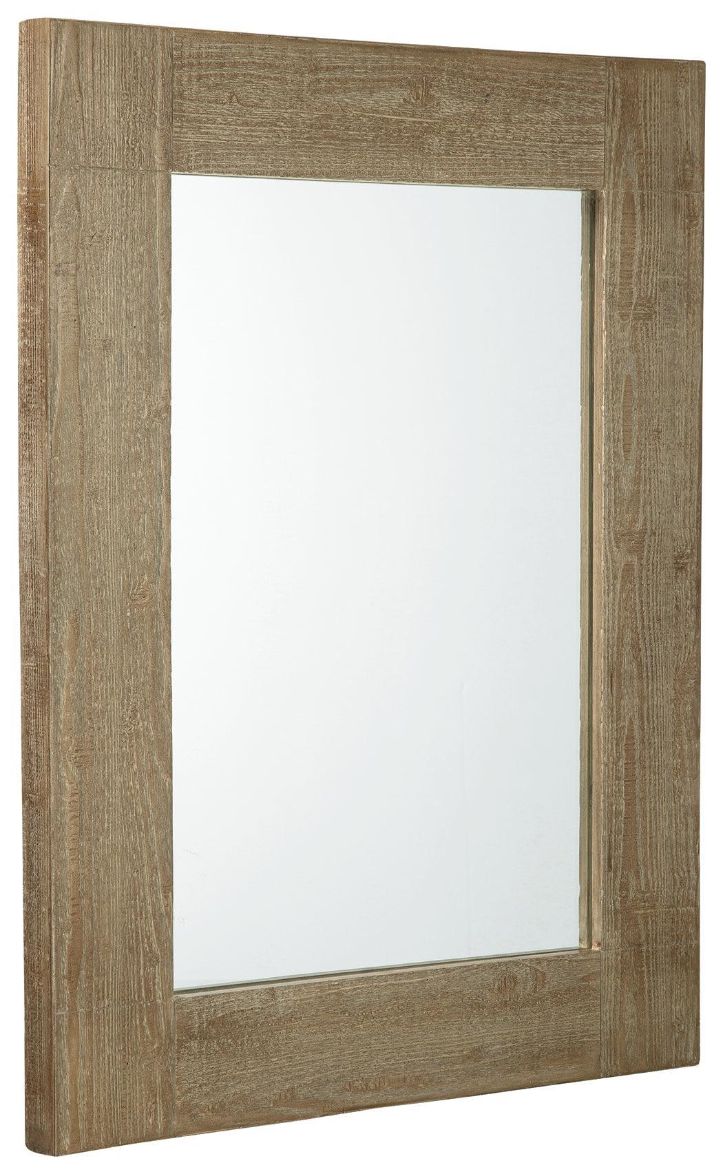 Waltleigh Distressed Brown Accent Mirror - Image 3