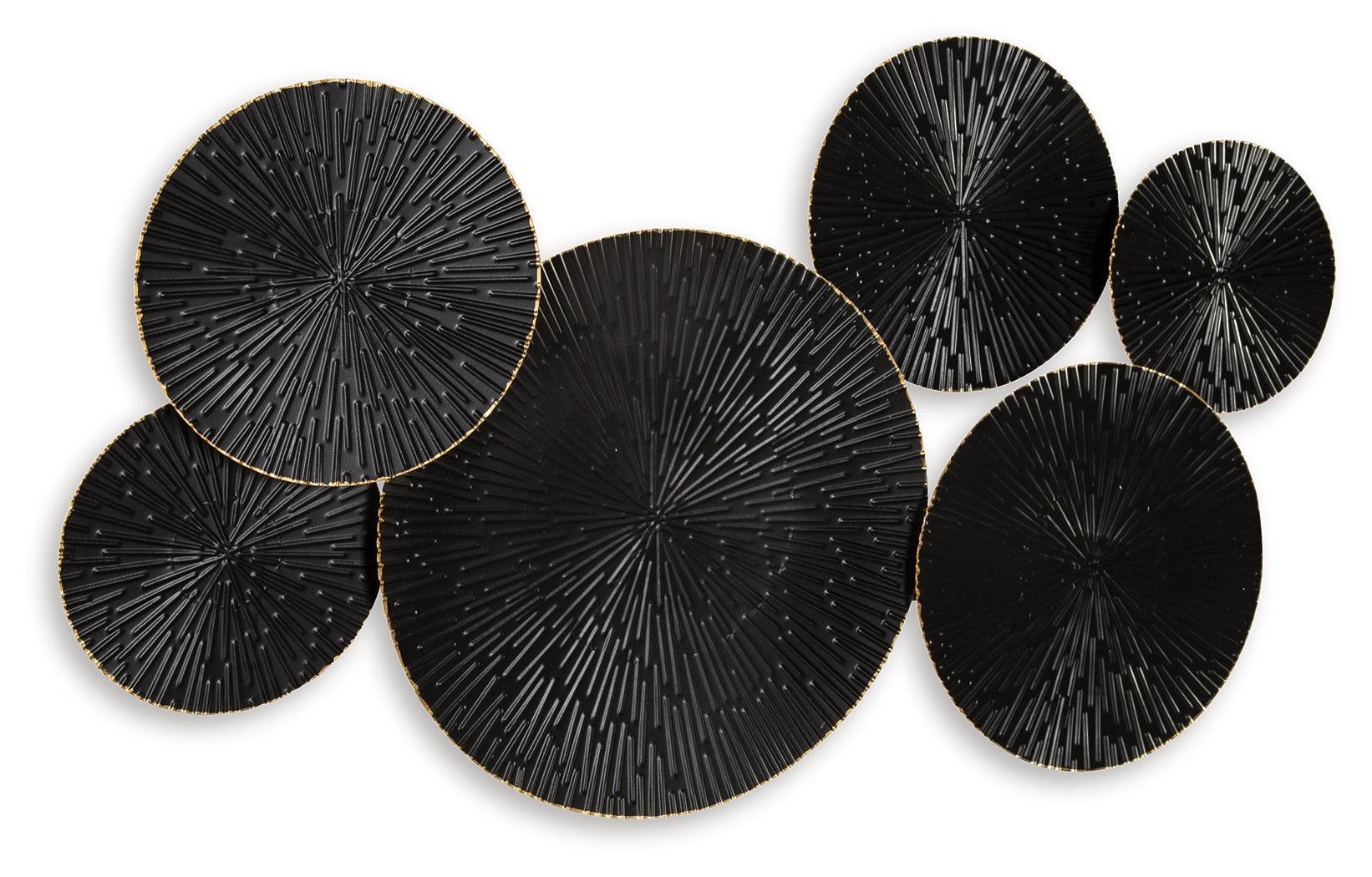 Rhetlen Black Gold Finish Wall Decor - Image 3