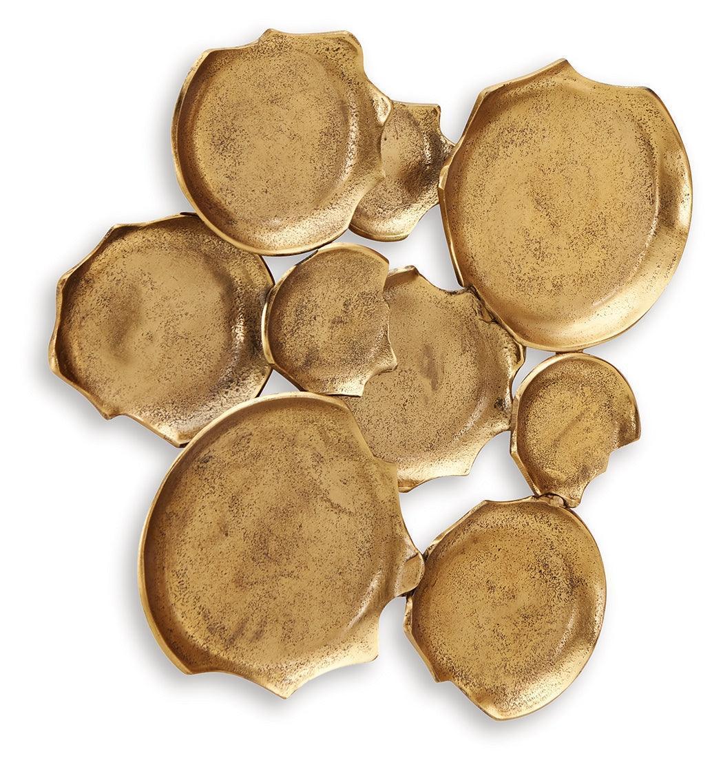 Gageton Antique Gold Finish Wall Decor - Image 3