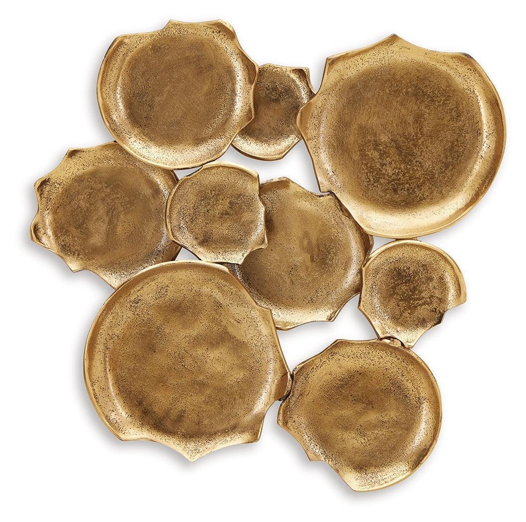 Gageton Antique Gold Finish Wall Decor - Image 2