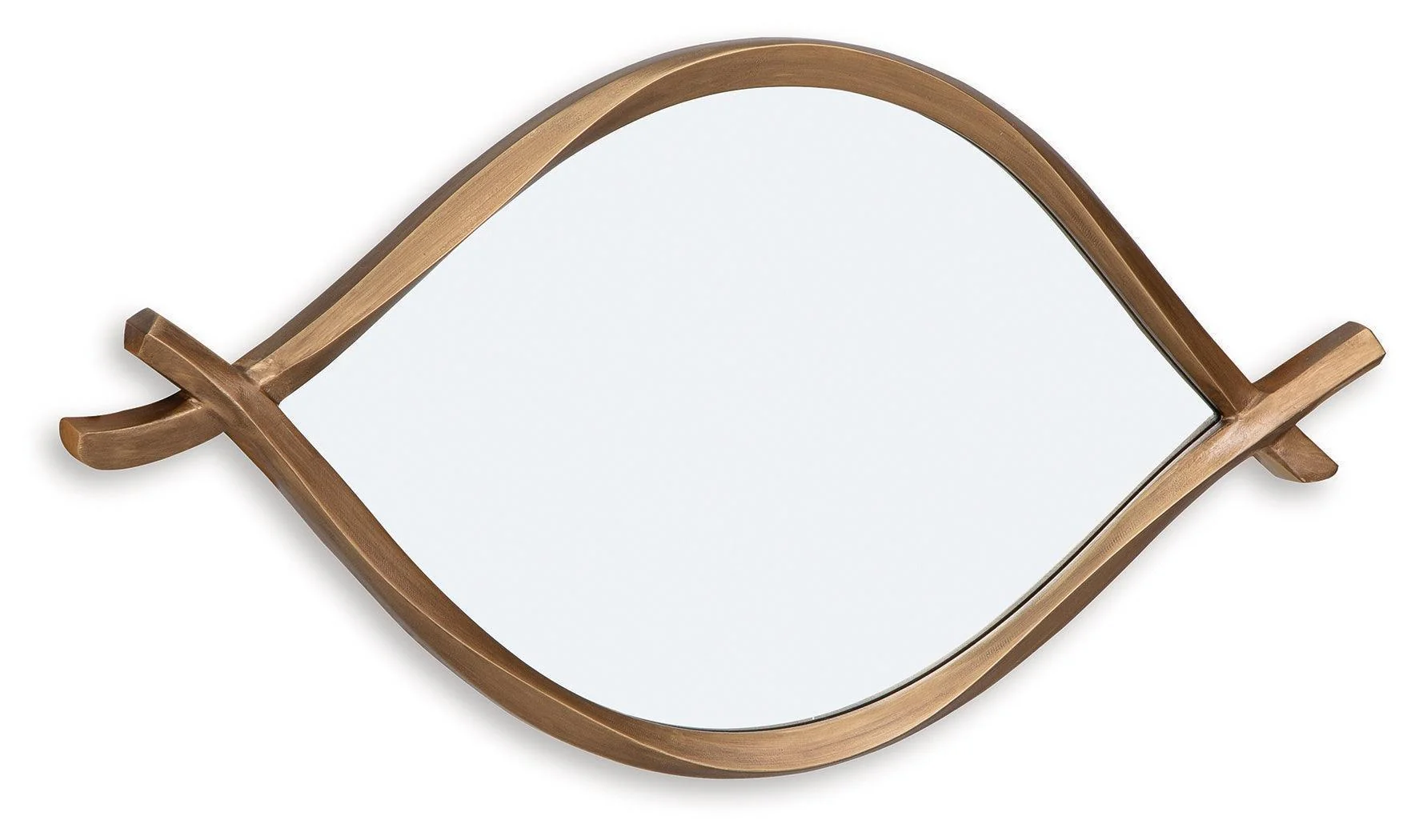 Bartner Antique Gold Finish Accent Mirror - Image 3