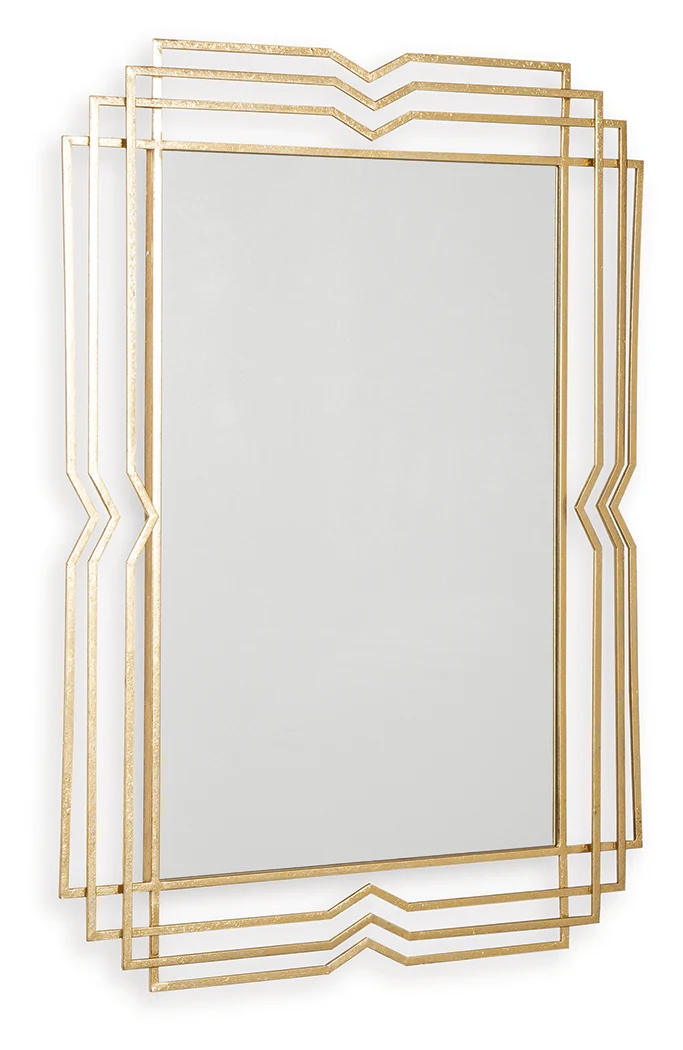 Claybrook Gold Finish Accent Mirror - Image 3