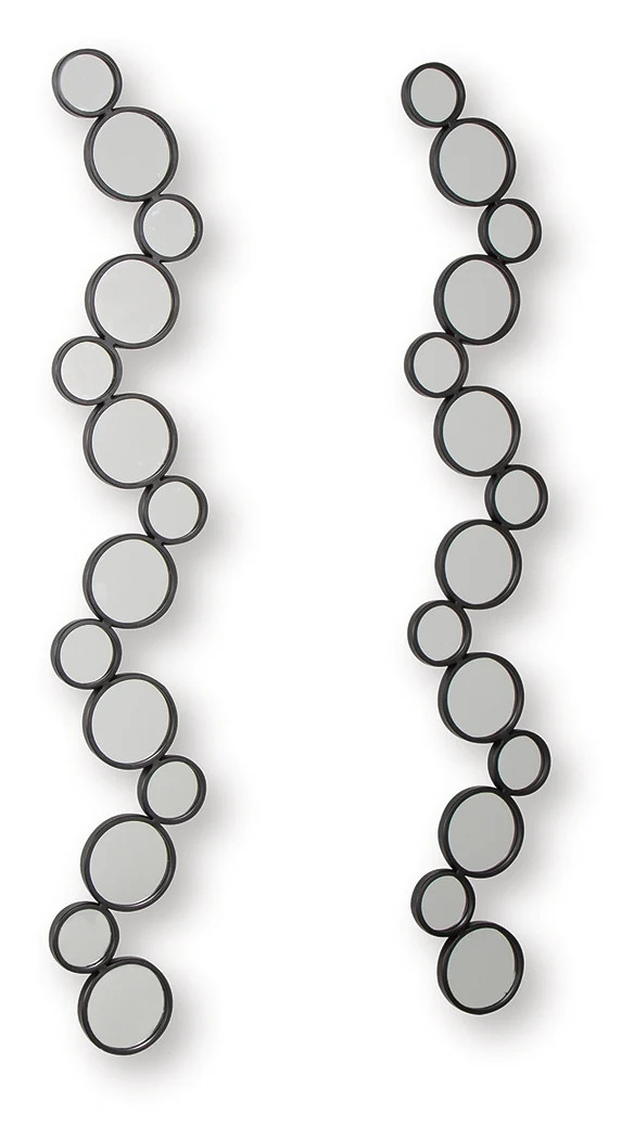 Vinler Black Accent Mirror Set (Set of 2) - Image 3