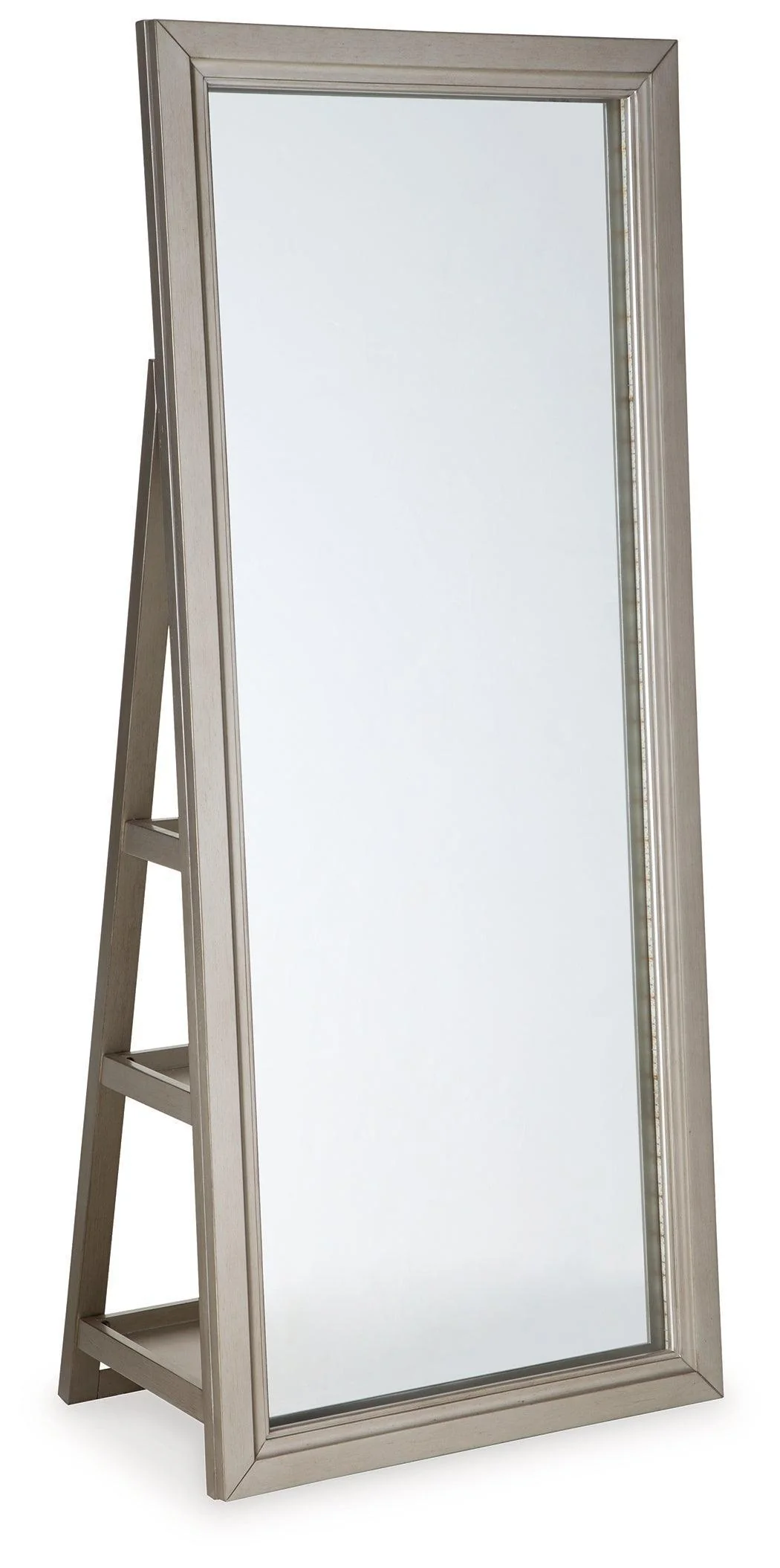 Evesen Champagne Floor Standing Mirror With Storage - Image 2