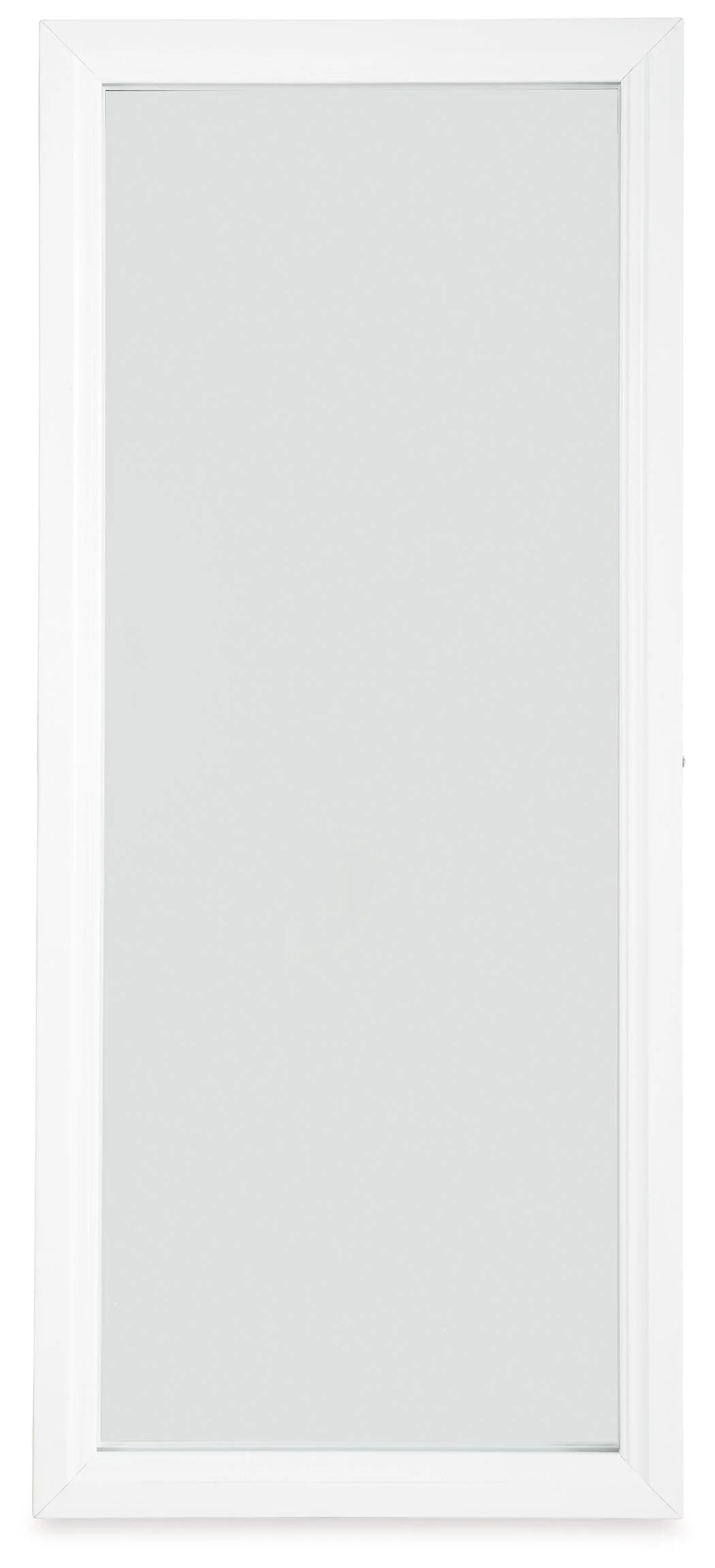 Evesen White Floor Standing Mirror/Storage - Image 2