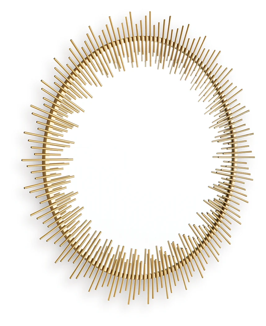 Wainport Gold Finish Accent Mirror - Image 3