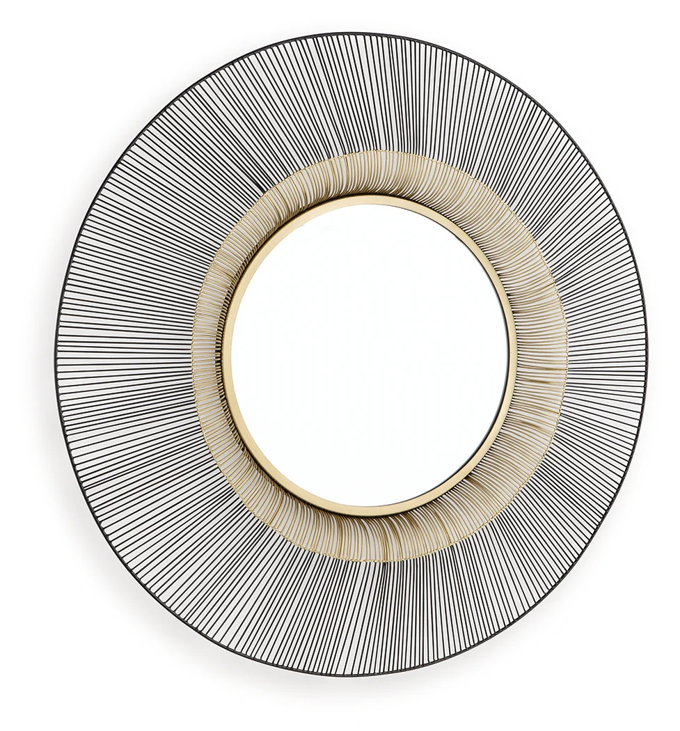 Dallmen Black/Gold Finish Accent Mirror - Image 3