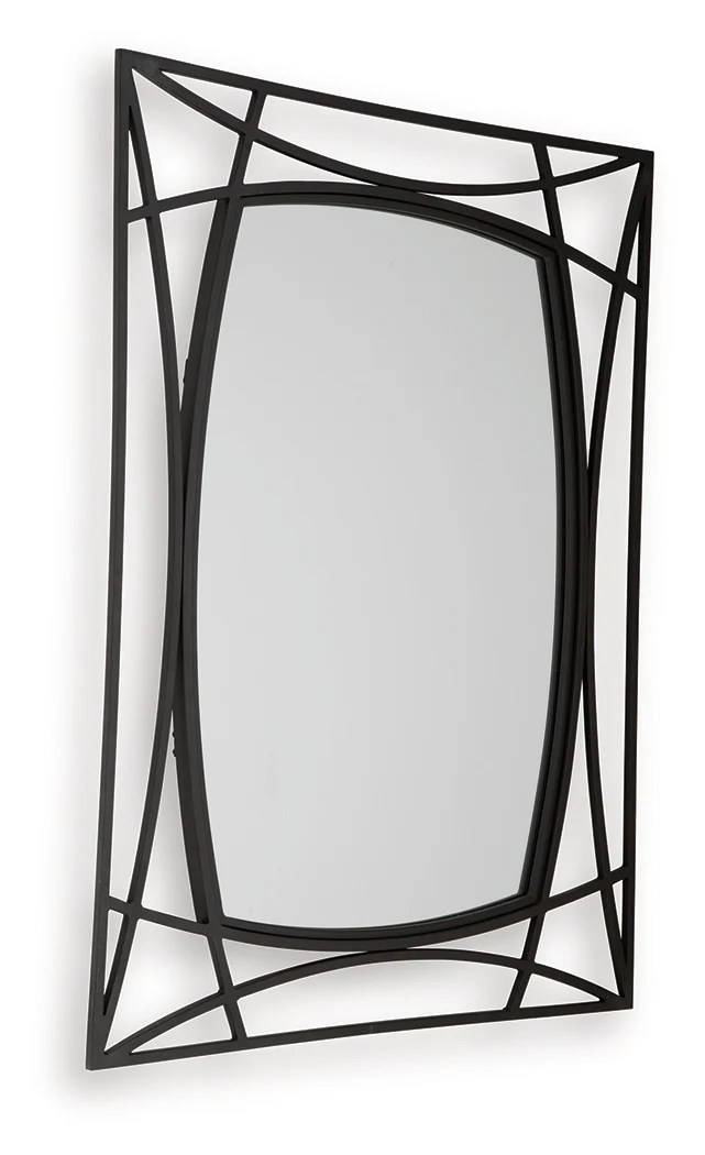 Freenville Black Accent Mirror - Image 3