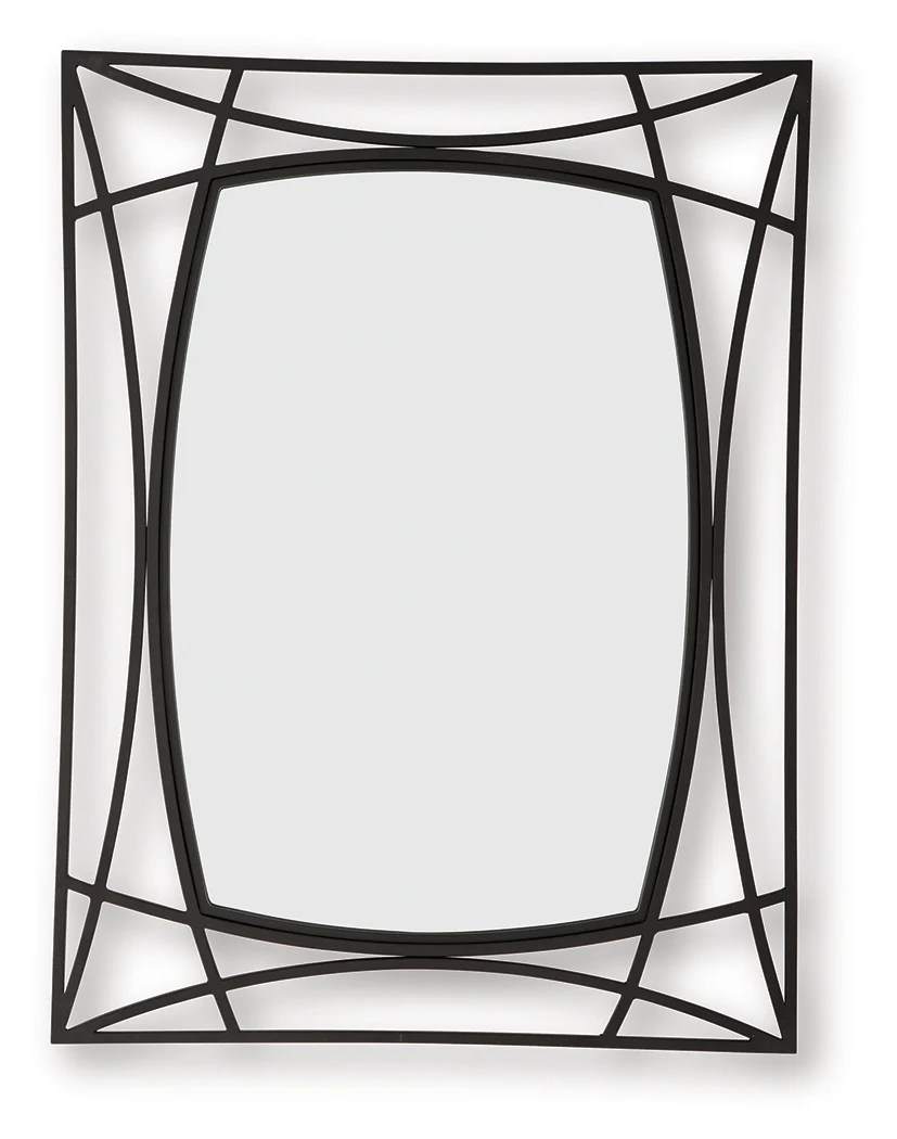 Freenville Black Accent Mirror - Image 2