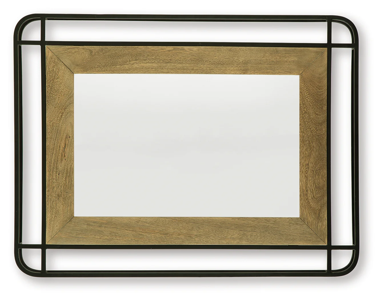 Beelman Black/Brown Accent Mirror - Image 3
