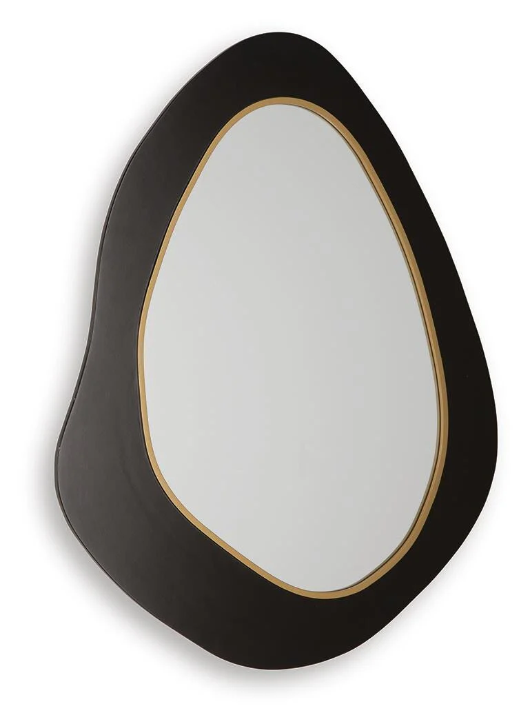 Kierlock Black/Gold Finish Accent Mirror - Image 3