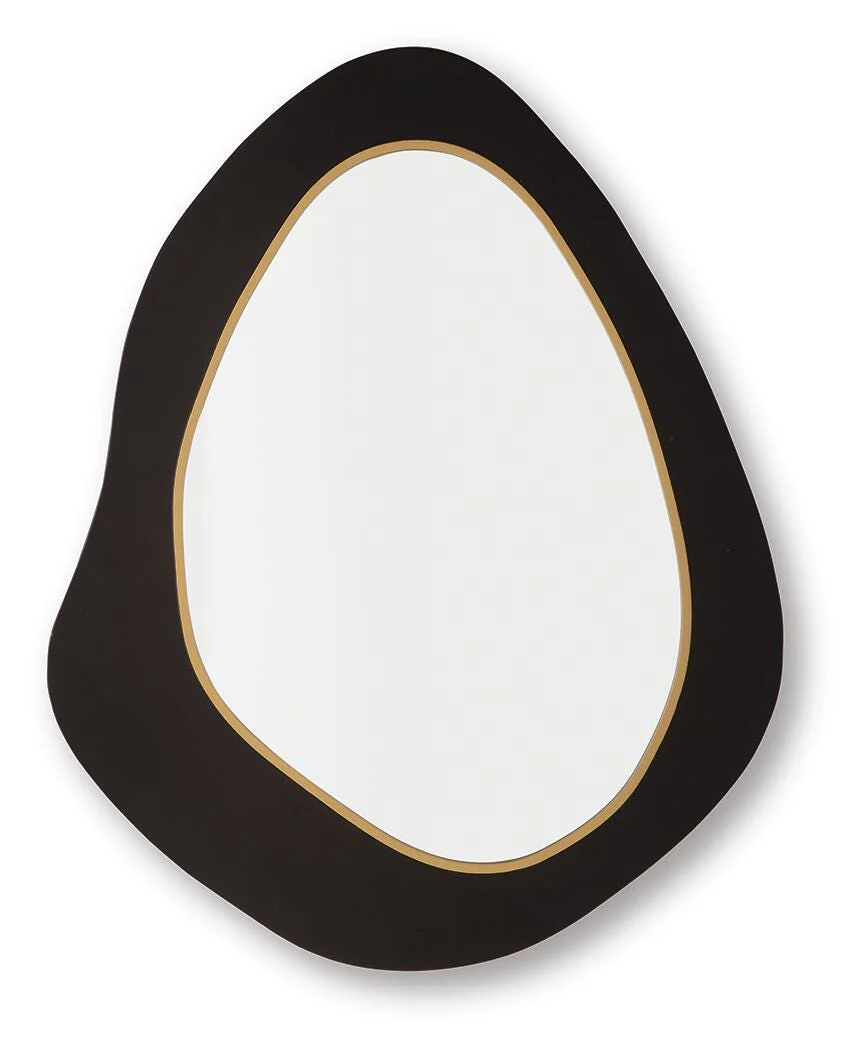 Kierlock Black/Gold Finish Accent Mirror - Image 2
