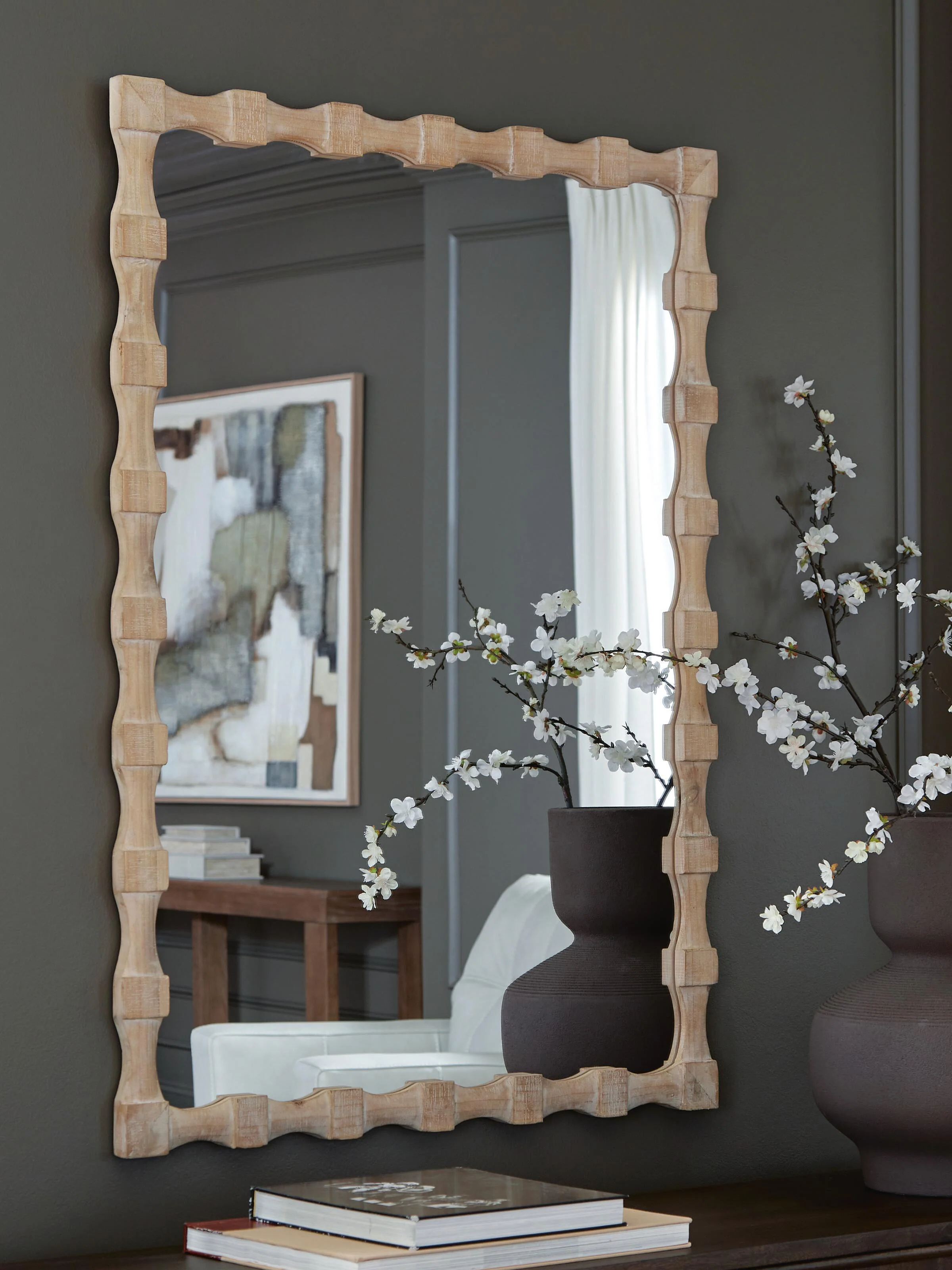 Acelmore Light Brown Accent Mirror - Image 3