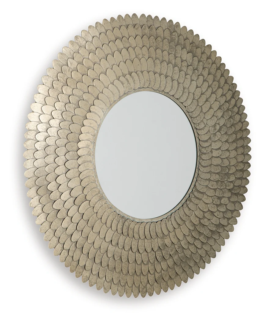Wrightmund Champagne Finish Accent Mirror - Image 3