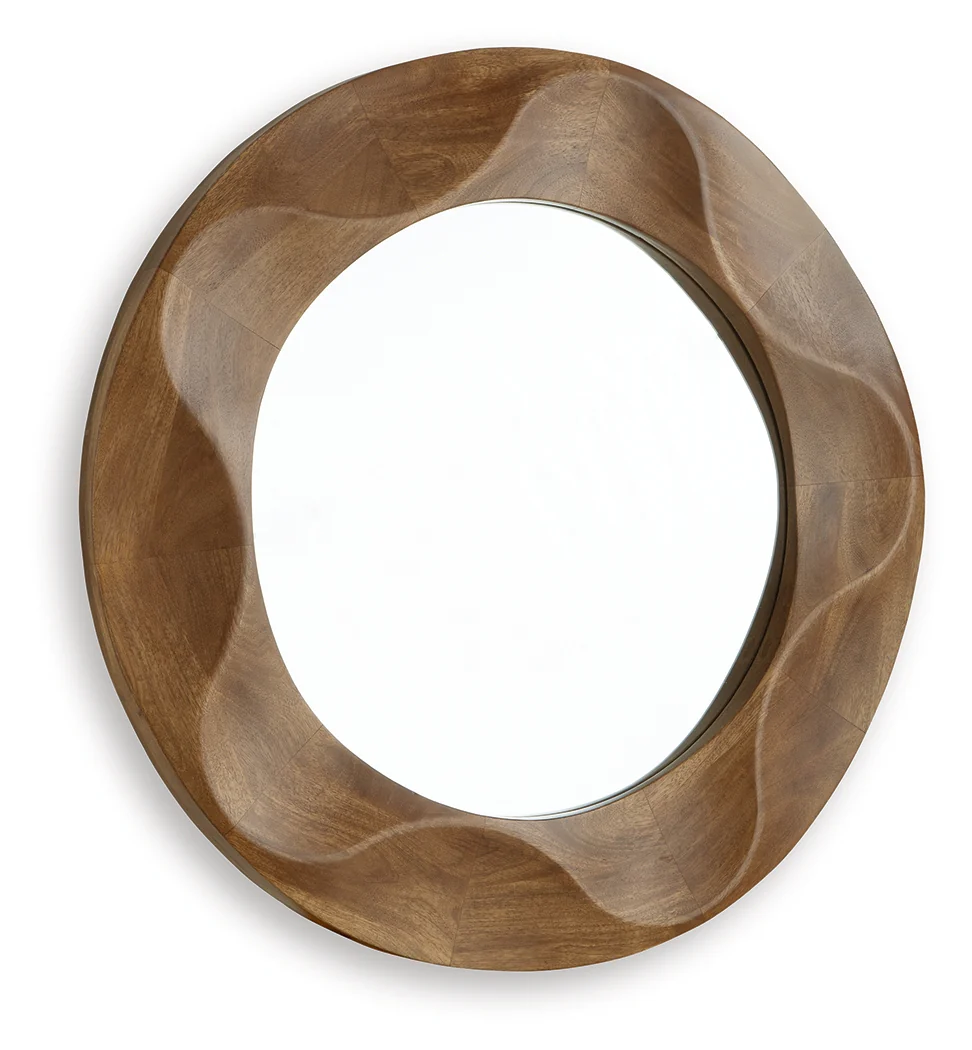 Aajon Brown Accent Mirror - Image 3