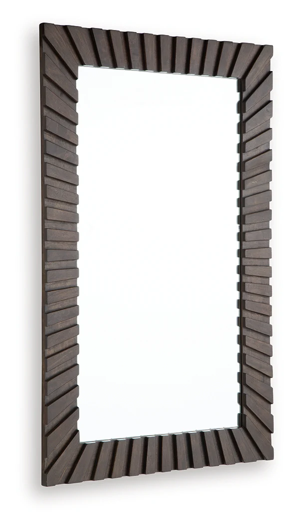 Advin Dark Brown Accent Mirror - Image 3
