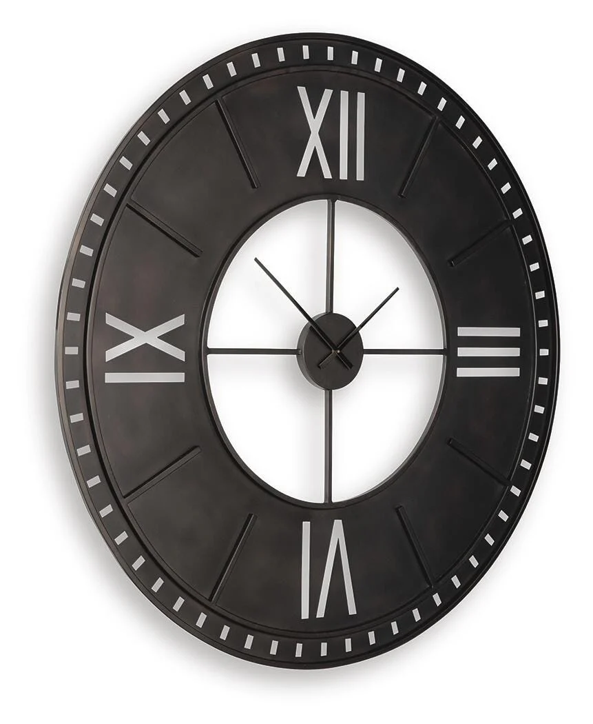 Lytle Antique Brown Wall Clock - Image 3
