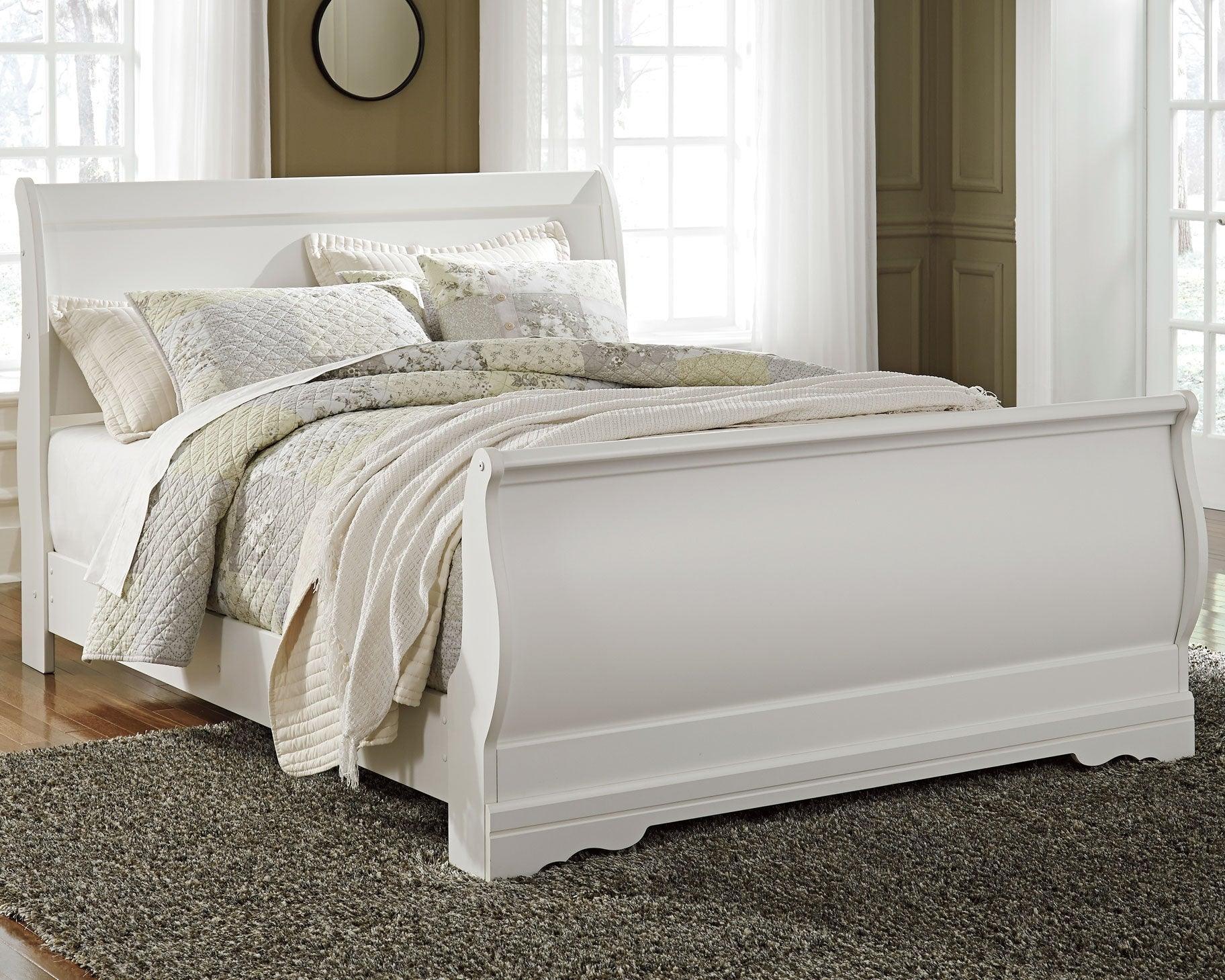 Anarasia White Queen Sleigh Bed - Image 3