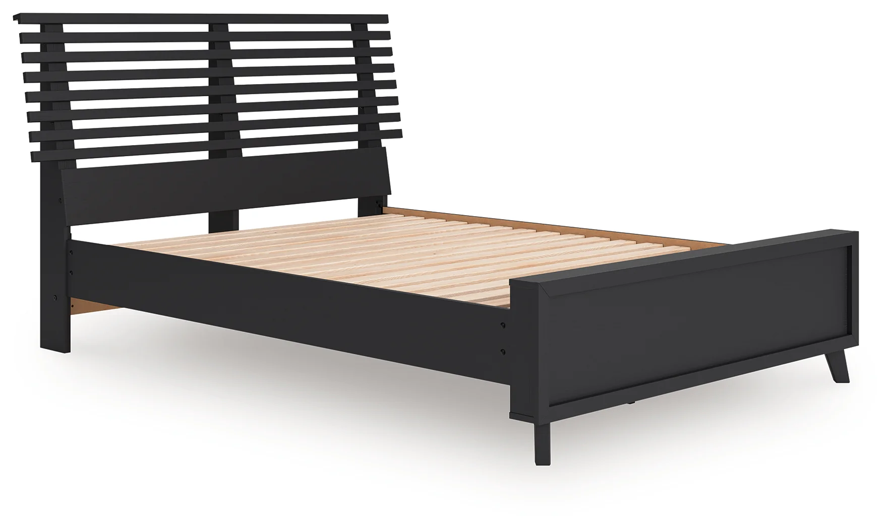 Danziar Black Full Slat Panel Bed - Image 3