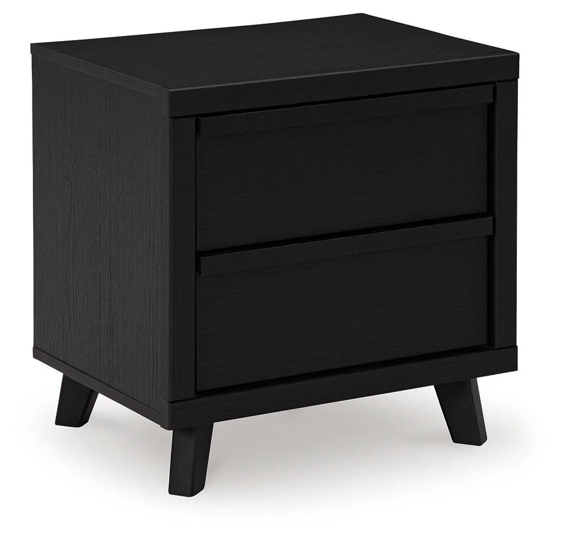 Danziar Black Nightstand - Image 2