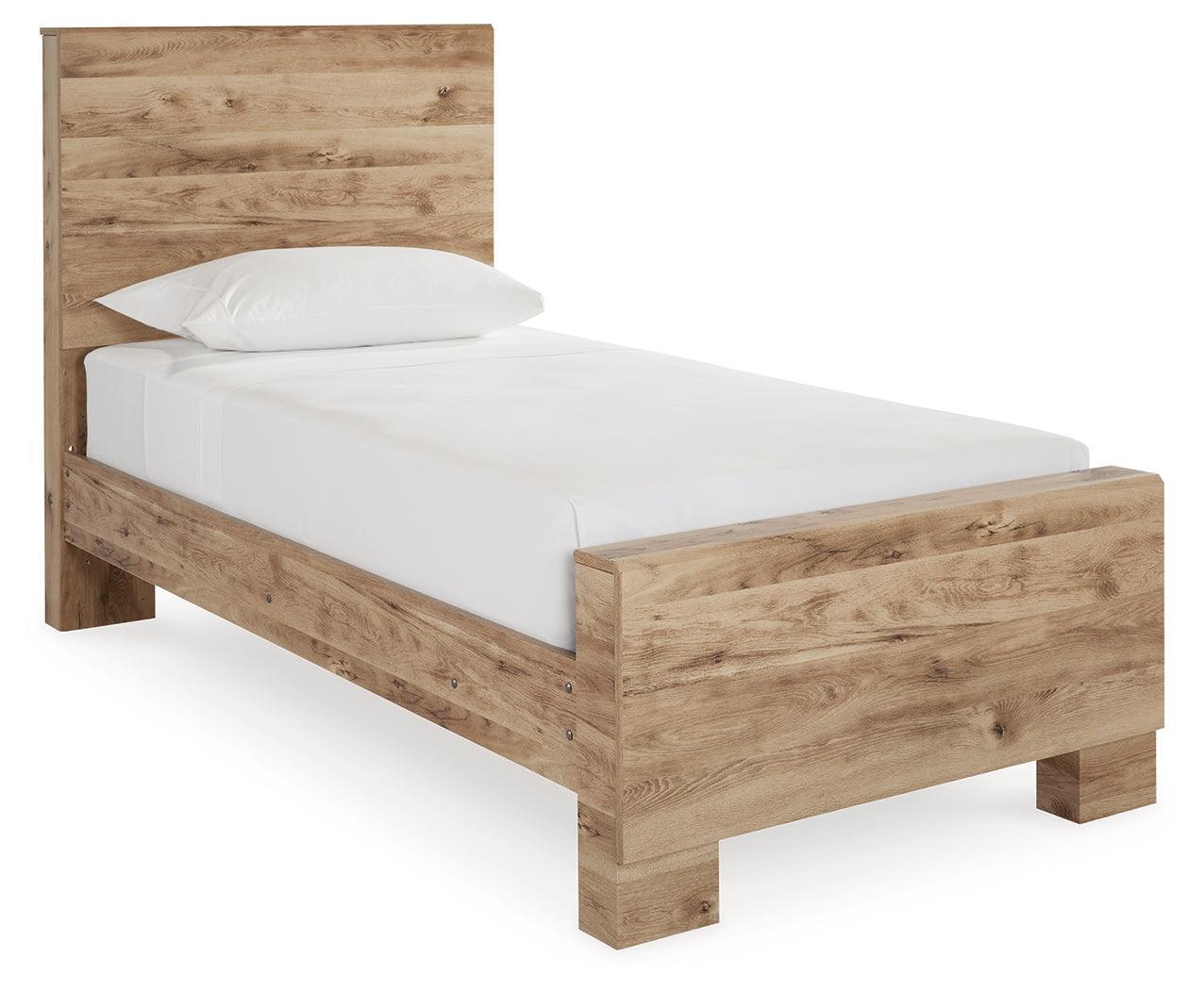 Hyanna Tan Brown Twin Panel Bed - Image 2