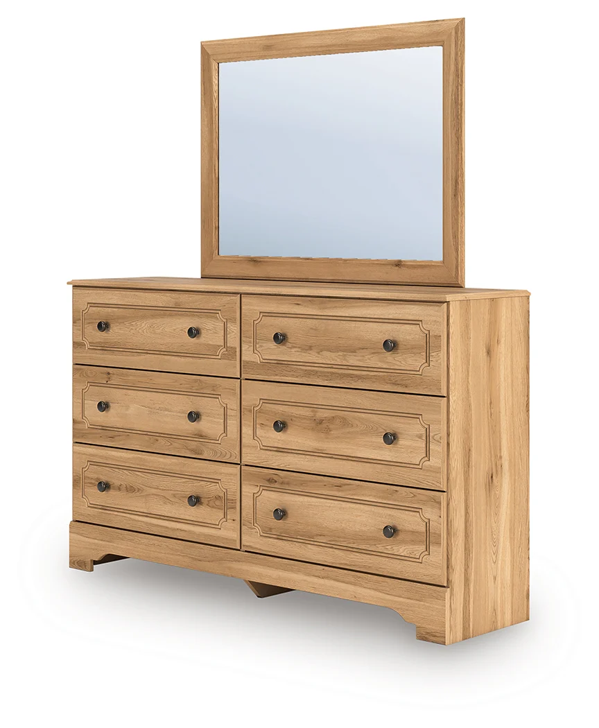 Aleaport Warm Brown Dresser and Mirror - Image 2