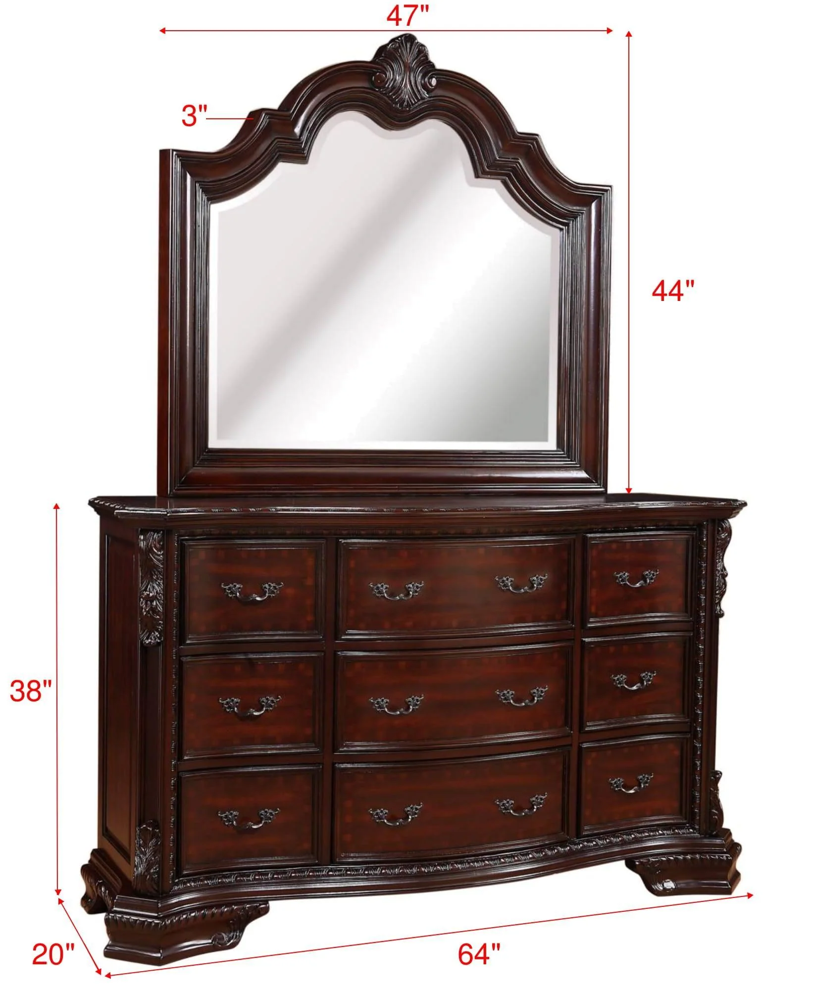 Sheffield Chest Rich Brown - Image 3