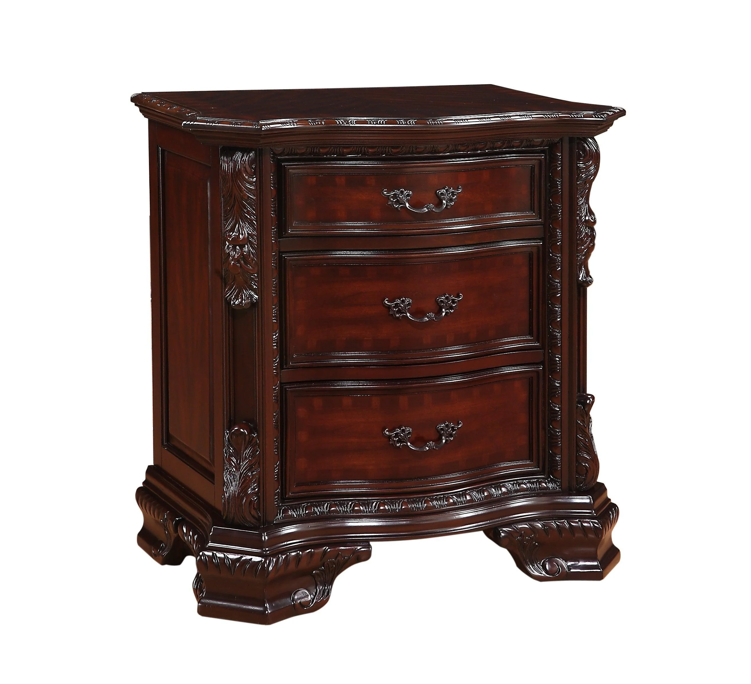 Sheffield Dresser Dark Cherry Nickel Plated Drawer - Image 3