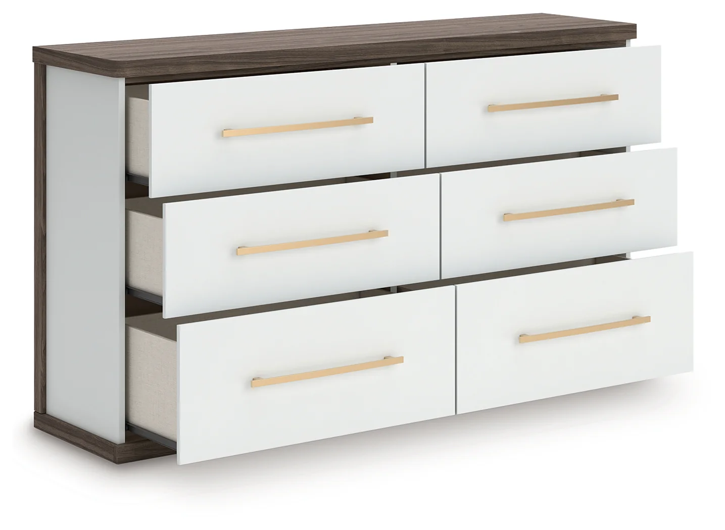 Kendanport Brown/White Dresser - Image 3