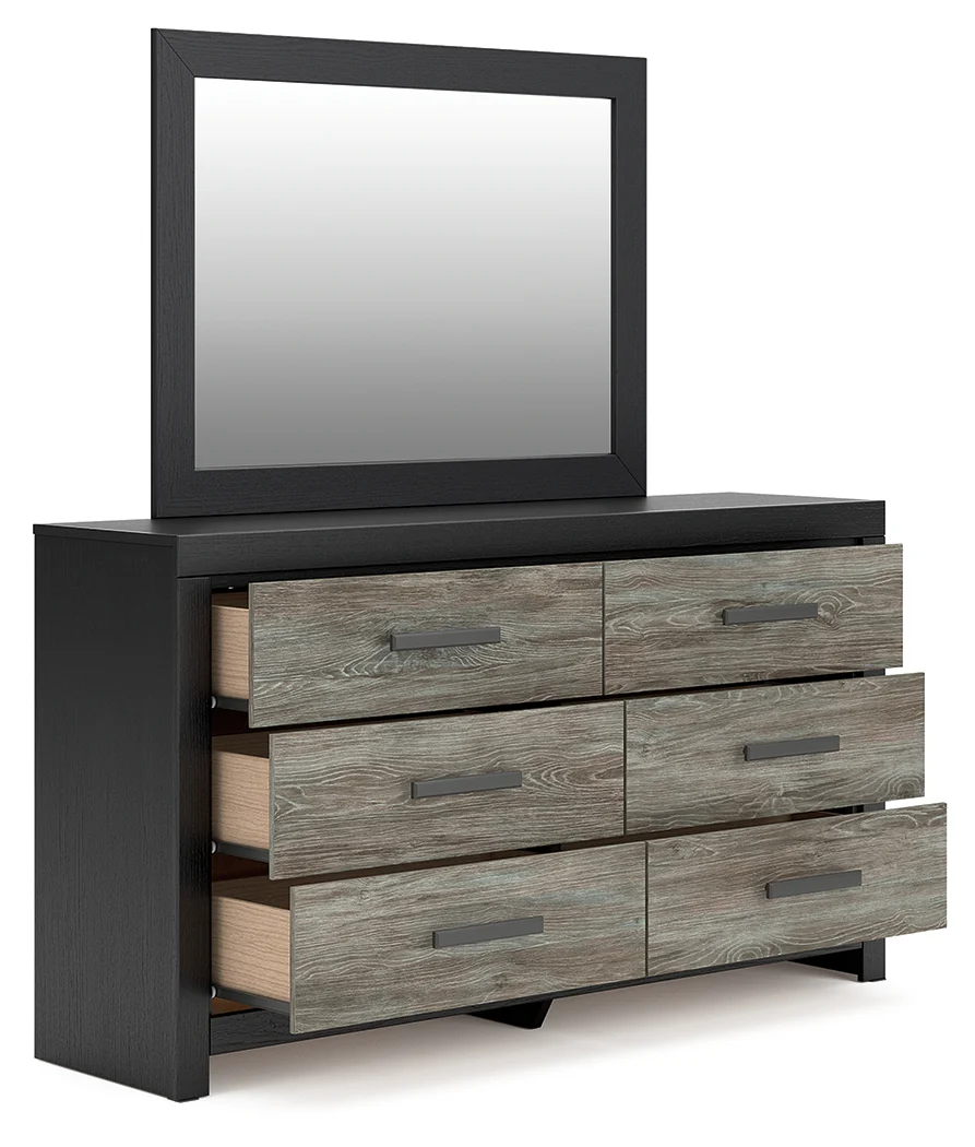Broachmyn Black/Gray Dresser and Mirror - Image 3