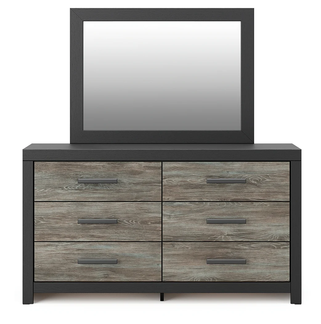 Broachmyn Black/Gray Dresser and Mirror