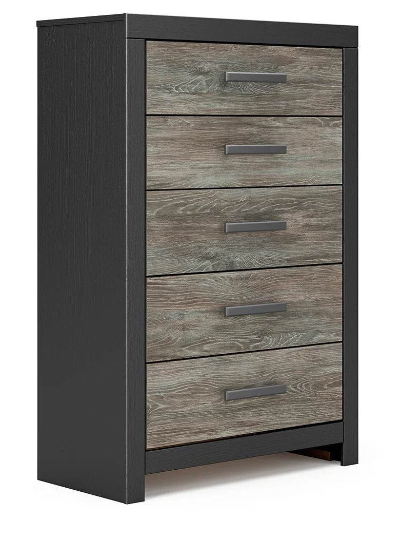 Broachmyn Black/Gray Chest of Drawers - Image 2